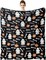 Halloween Blanket Ghost Flannel Throw Blankets for Kids for Women Halloween Decorations Blanket for Bed, Sofa, Couch, Travel Blanket 50 X 60 Inch(Cute Ghost)